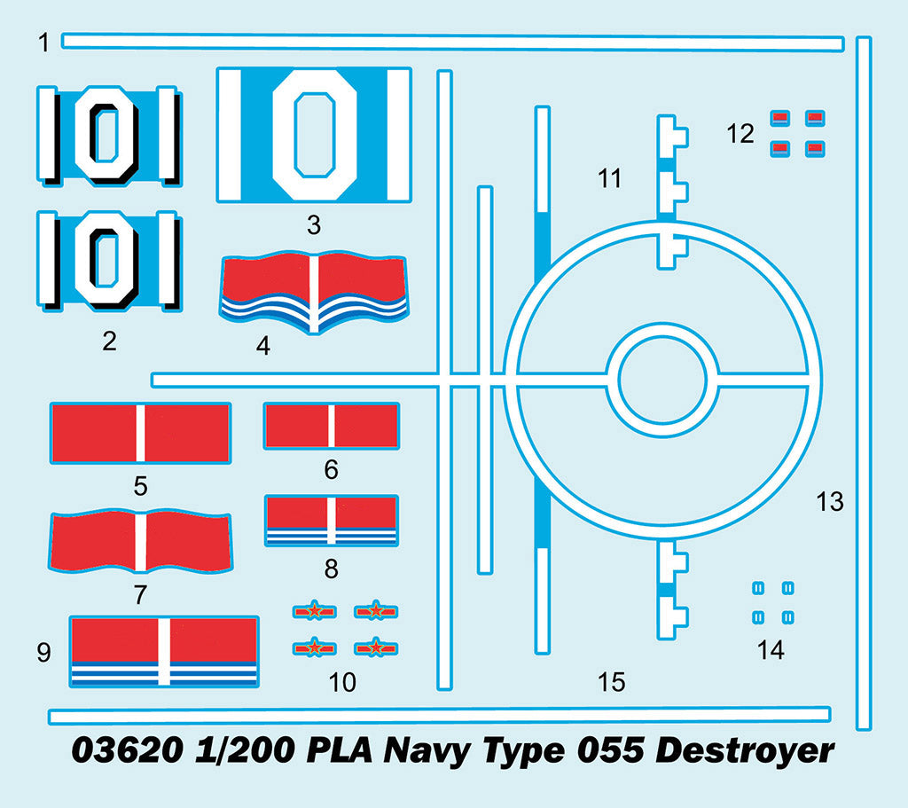 PLA Navy Type 055 DestroyerTrumpeter | No. 03620 | 1:200