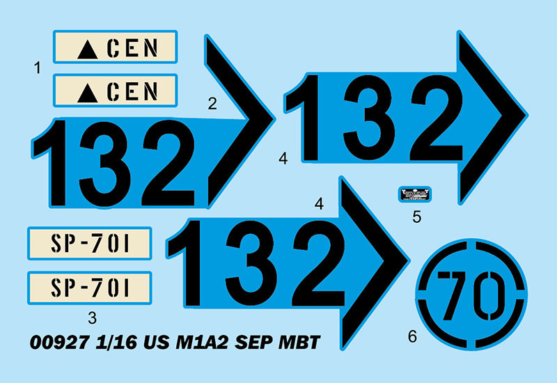 US M1A2 SEP MBTTrumpeter | No. 00927 | 1:16