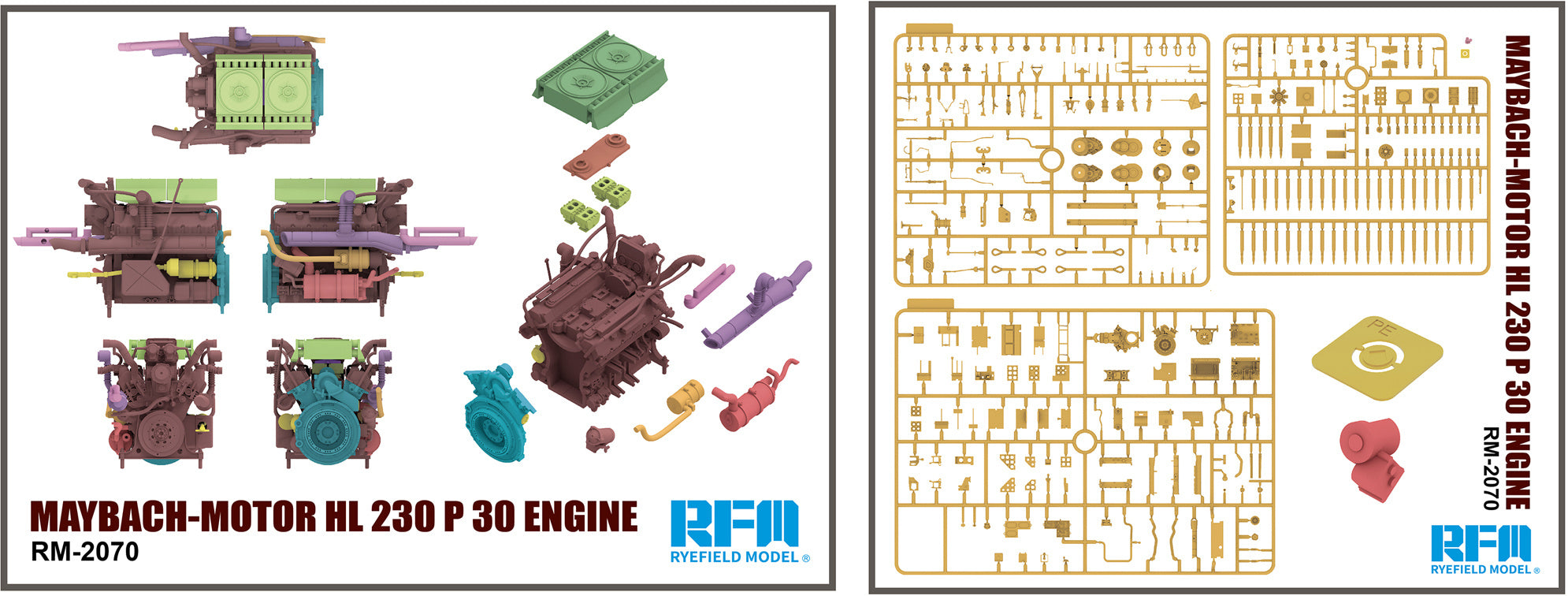 RFM 1/35 Maybach HL 230 P30 Engine – RM-2070 (Panther/Tiger)
