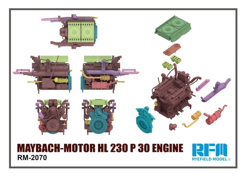 RFM 1/35 Maybach HL 230 P30 Engine – RM-2070 (Panther/Tiger)