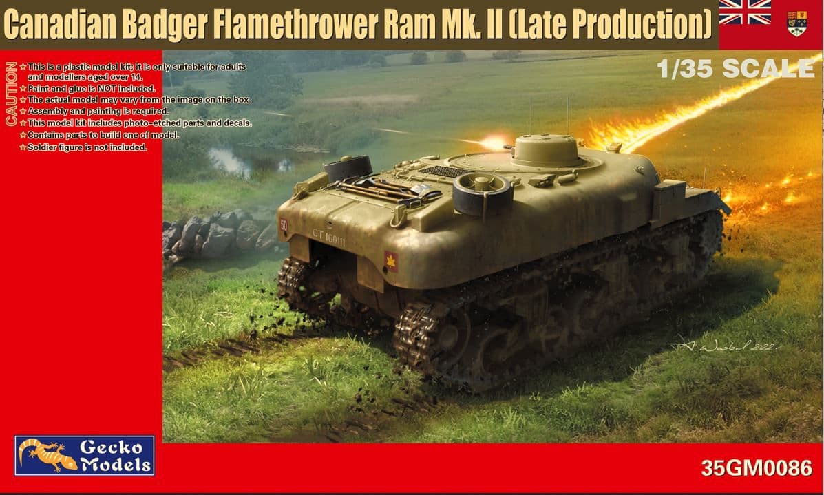 Gecko 1/35 Canadian Badger Flamethrower Ram Mk.II (Late) – 35GM0086