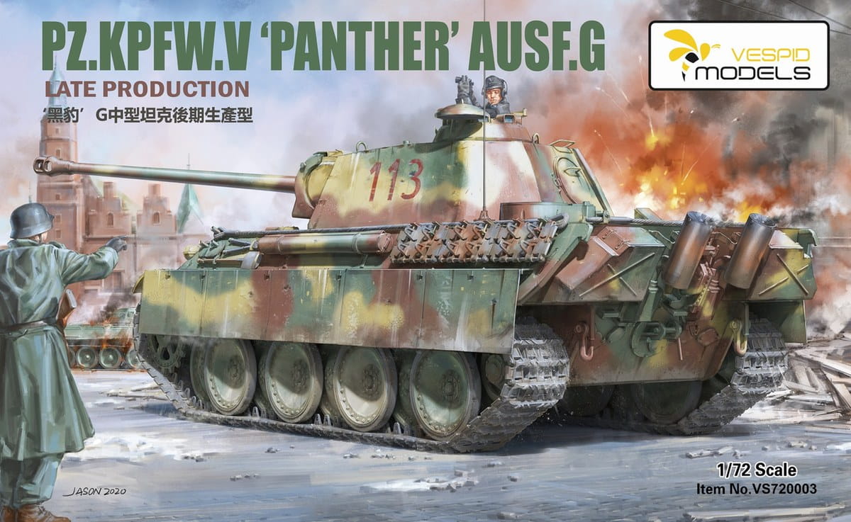 Vespid Models 1/72 Pz.Kpfw. V Panther Ausf. G – Late Production (No. VS720003)
