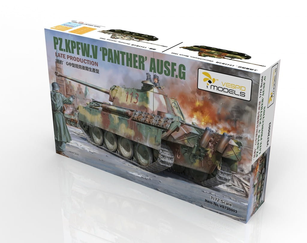 Vespid Models 1/72 Pz.Kpfw. V Panther Ausf. G – Late Production (No. VS720003)