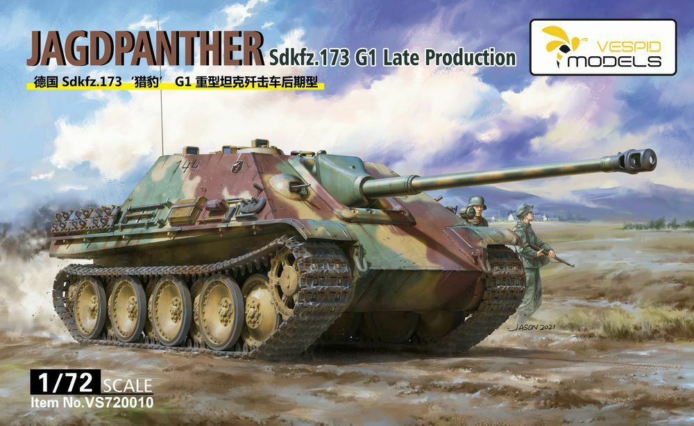Vespid Models 1/72 Jagdpanther Sd.Kfz. 173 G1 Late Production (No. VS720010)