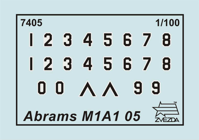 ZVEZDA ZV7405 Abrams A1M1 U.S. Main Battle Tank