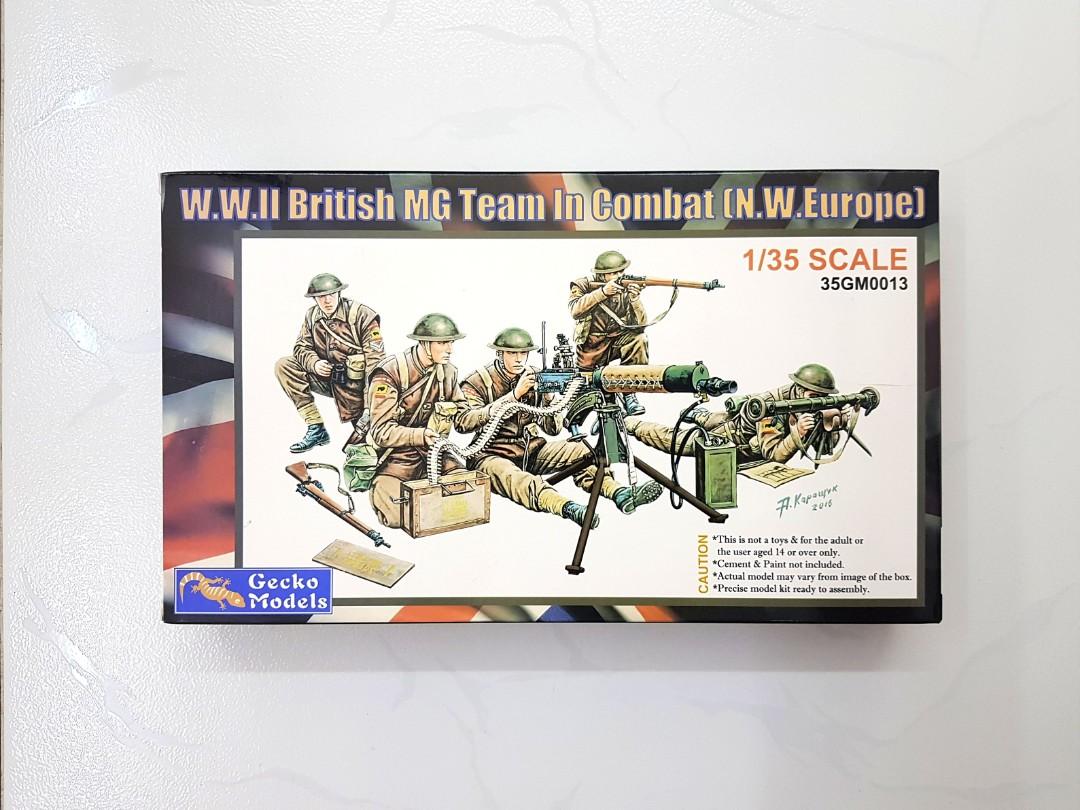 WWII British MG Team – Gecko Models 1/35 (Kit 35GM0013)