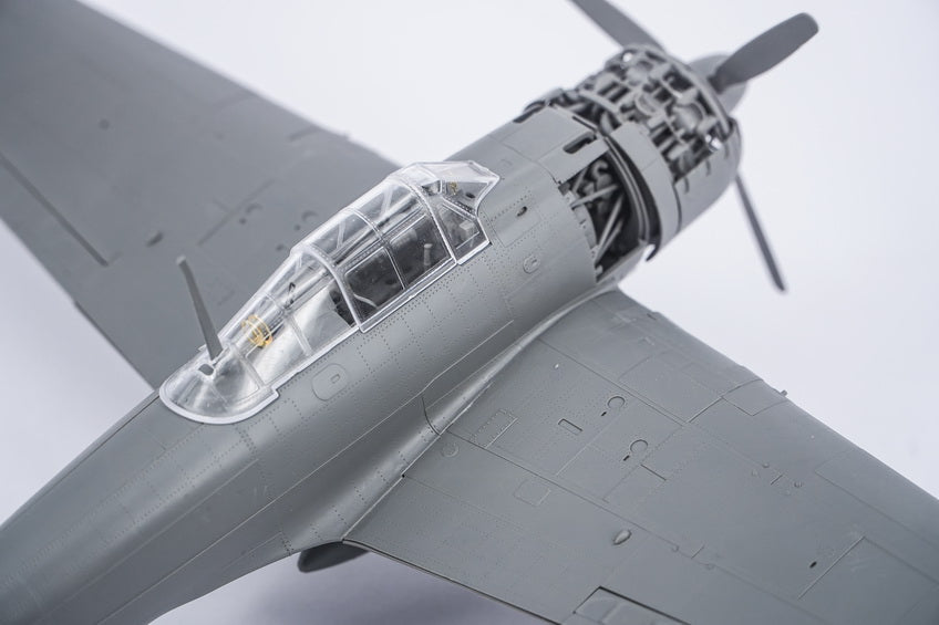 Akagi Bridge w/ Flight Deck A6M2 Zero Fighter w/ Interior Border BSF-002 1:35