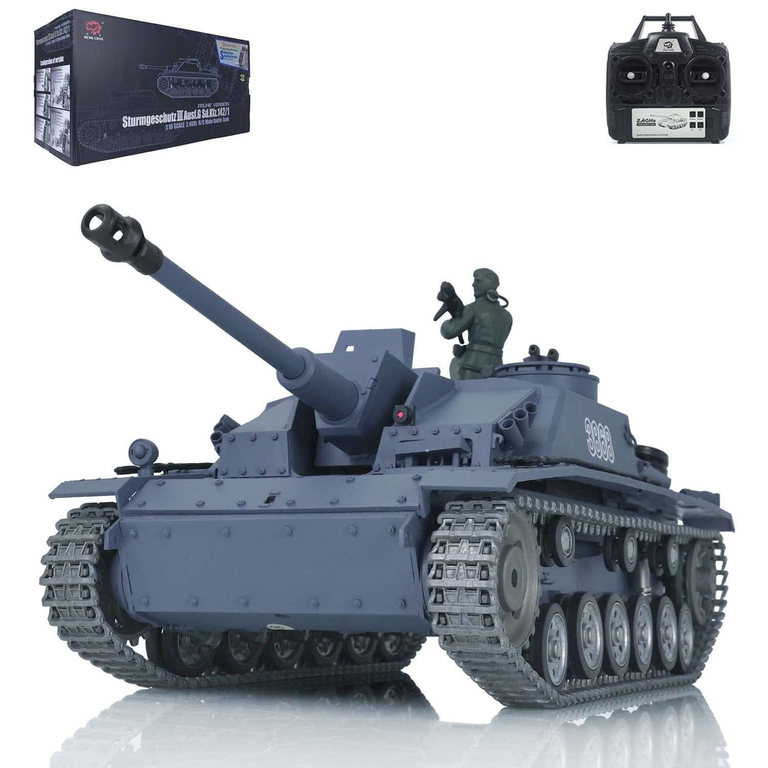 Henglong 3868-1 German Stug III F8 7.0 RTR RC Tank 1/16