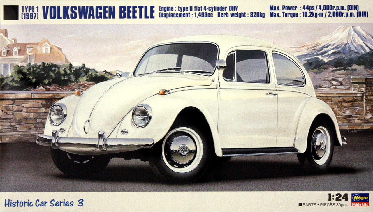 Volkswagen Beetle Type 1 (1967) Hasegawa | No. 21203 | 1:24