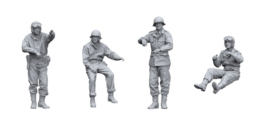 WW II U.S. Tank Crew Border Model | No. BR-007 | 1:35