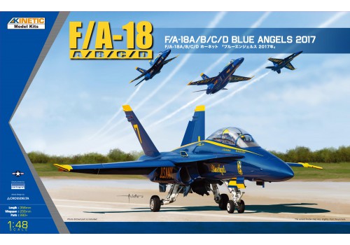 Kinetic 1/48 F/A-18A/B/C/D Hornet Blue Angels 2017 K48073 US Navy Demonstration Aircraft Model Kit NZ Stock