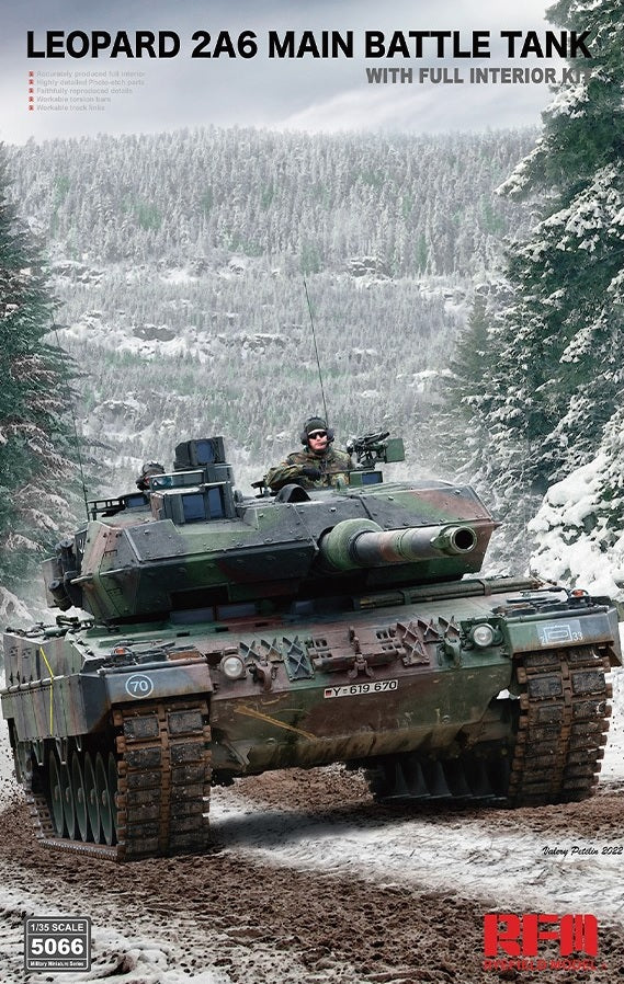 RFM 1/35 Leopard 2A6 Main Battle Tank – Full Interior Kit RM-5066