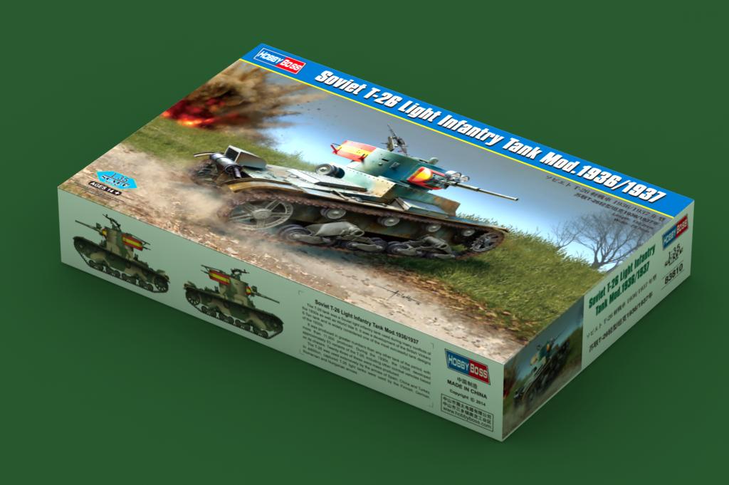 HobbyBoss 1/35 Soviet T-26 Light Infantry Tank Mod. 1936/1937 (No. 83810)