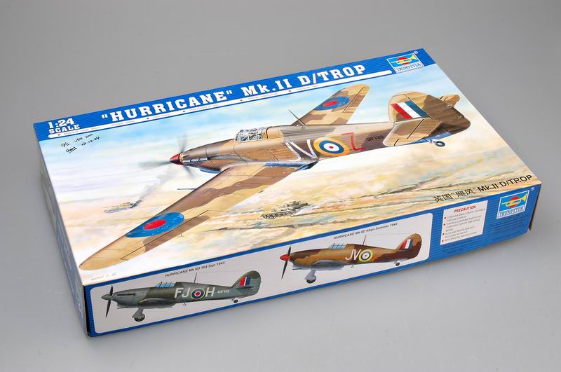 Trumpeter 1/24 Scale Hawker Hurricane Mk.II D/Trop 02417 Plastic Model Kit
