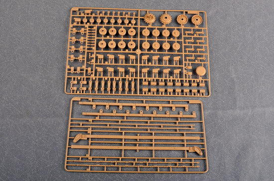 Trumpeter 1/35 Mörser Karl-Gerät 040/041 Initial Version on Railway Transport Carrier WWII Heavy Mortar Kit 00208