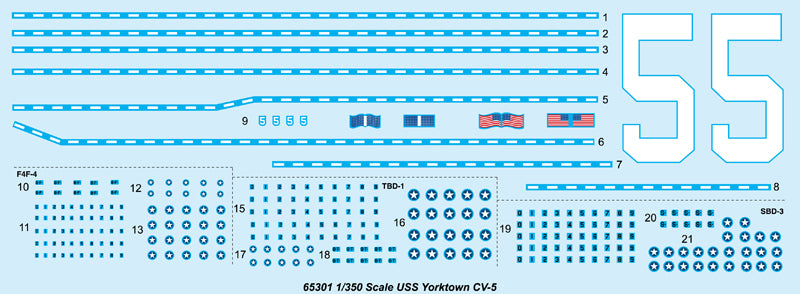 Merit International 1:350 scale USS Yorktown CV-5 65301 scale model kit