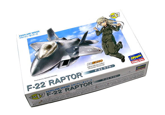 Hasegawa Eggplane Series F-22 Raptor Cartoon Aircraft Plastic Model Kit 60127 NZ Stock