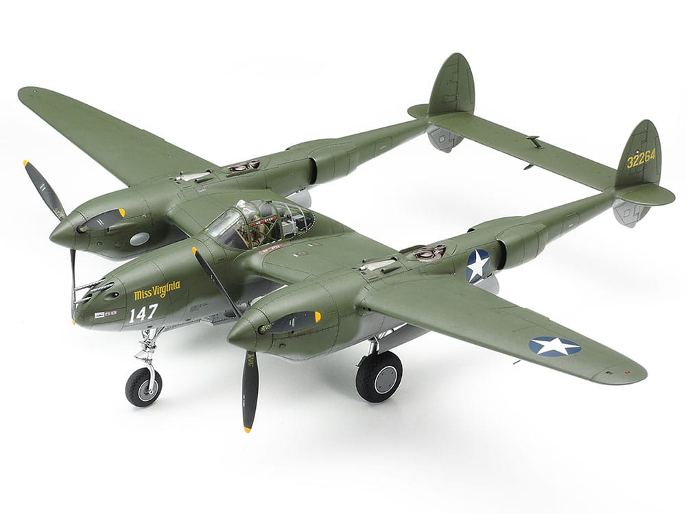 Tamiya 1/48 Scale Lockheed P-38F/G Lightning Twin Boom Fighter Plastic Model 61120 NZ Stock