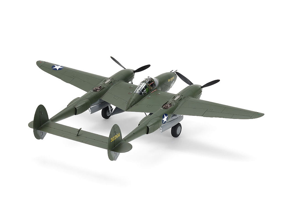 Tamiya 1/48 Scale Lockheed P-38F/G Lightning Twin Boom Fighter Plastic Model 61120 NZ Stock