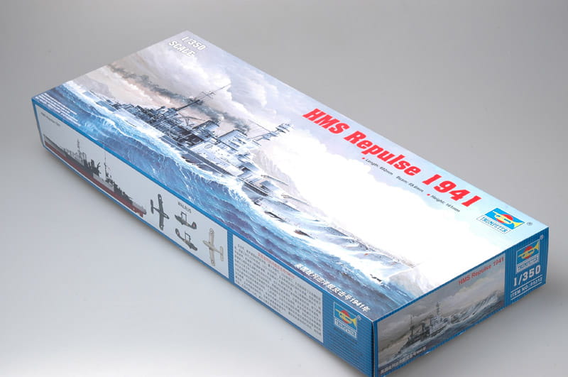 Trumpeter 1/350 HMS Repulse 1941 British Royal Navy Warship Plastic Model Kit 05312