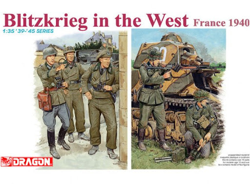 Dragon 1/35 Scale Blitzkrieg in the West (France 1940) WWII German Army Figure Set 6347