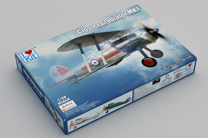 I Love Kit 1/48 Scale Gloster Gladiator Mk.I Fighter Aircraft Plastic Model 64803 NZ Stock