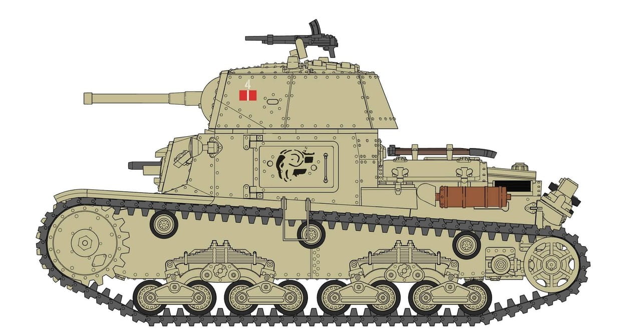 IBG Models 1:72 scale M13/40 Italian Tank Late Production 72125 scale model kit