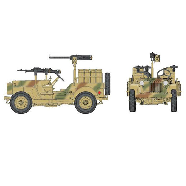 Dragon 1/6 SAS 1/4-Ton 4x4 Patrol Car 75037 WWII British Special Air Service Vehicle Model Kit NZ Stock