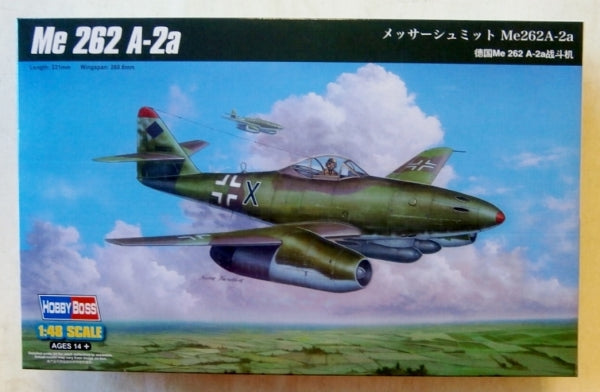 HobbyBoss 1/48 Messerschmitt Me 262 A-2a 80376 WWII German Luftwaffe Jet Fighter-Bomber Model Kit NZ Stock