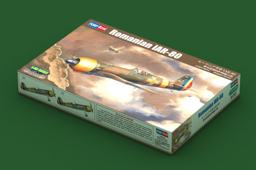 HobbyBoss 1/48 IAR 80 81757 WWII Romanian Fighter Aircraft Model Kit NZ Stock