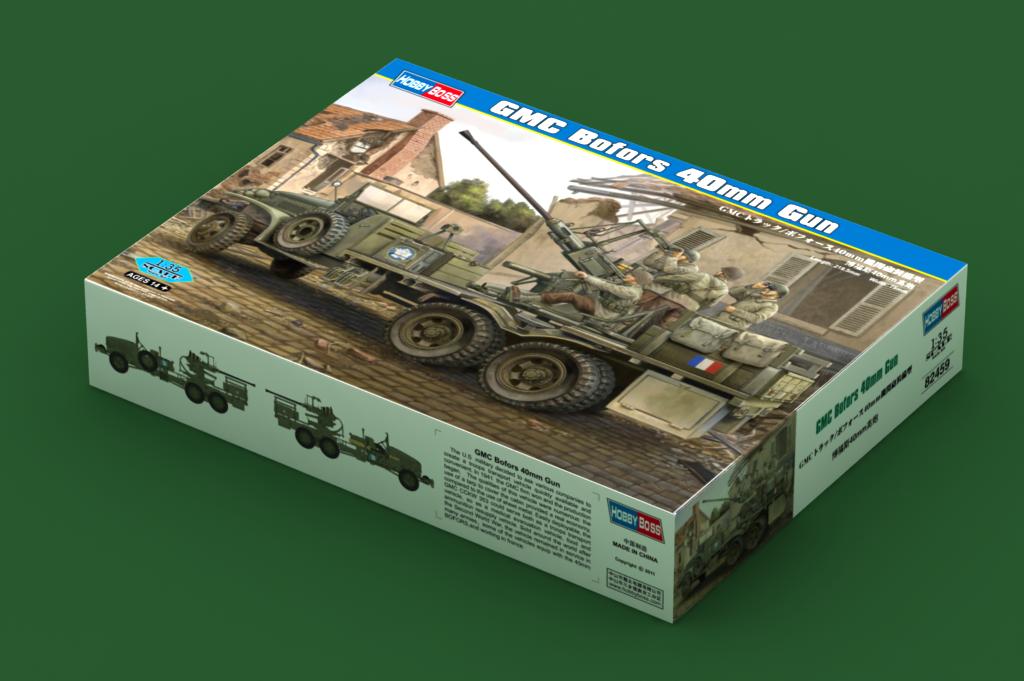HobbyBoss 1/35 GMC Bofors 40mm Gun 82459 WWII Allied Anti-Aircraft Truck Model Kit NZ Stock
