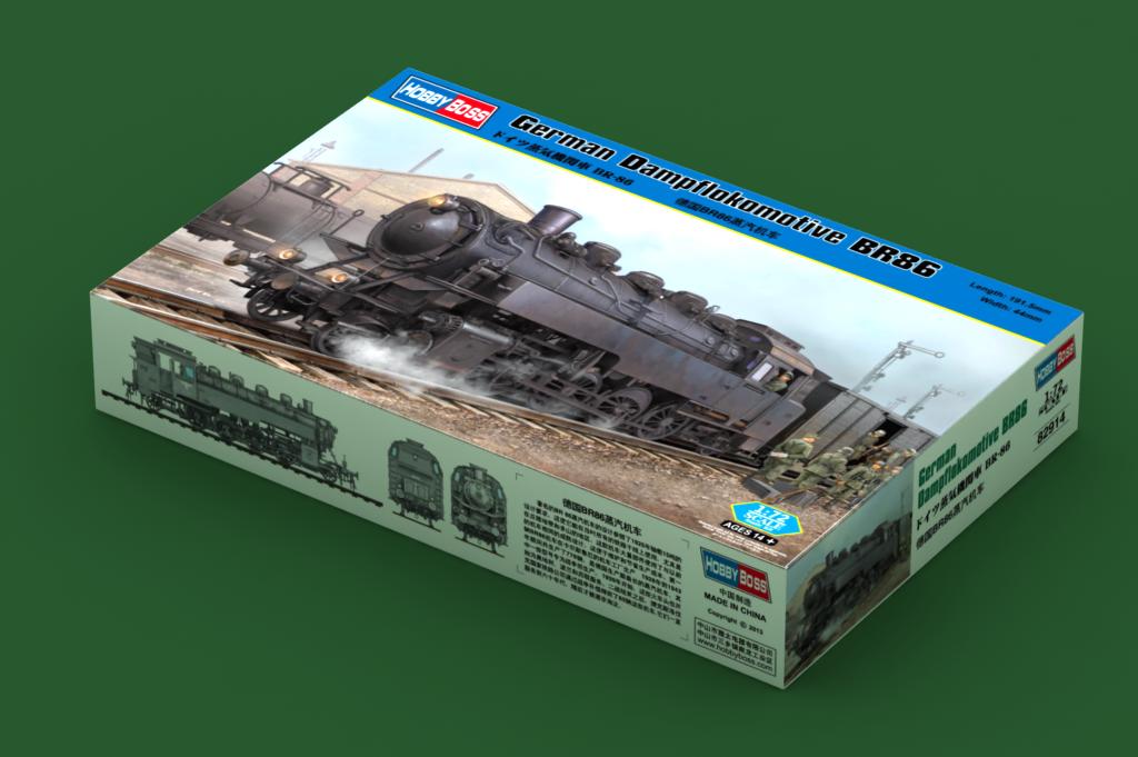 HobbyBoss 1/72 German Dampflokomotive BR86 82914 WWII German Steam Locomotive Railway Model Kit NZ Stock
