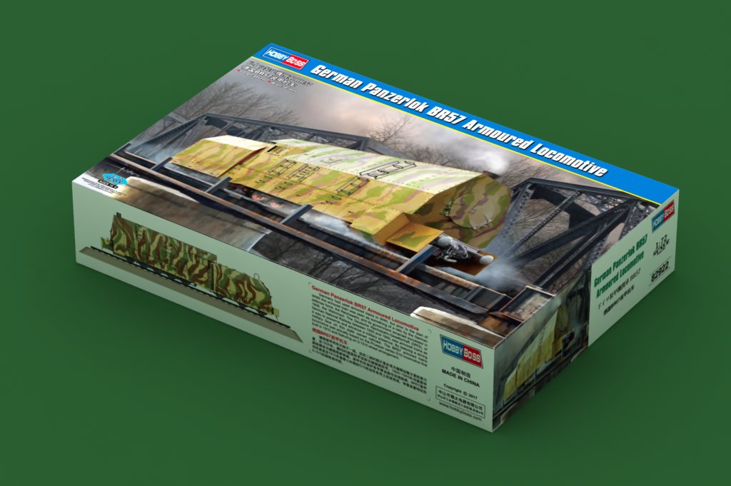 HobbyBoss 1/72 German Panzerlok BR57 Armoured Locomotive 82922 WWII German Military Railway Train Model Kit NZ Stock