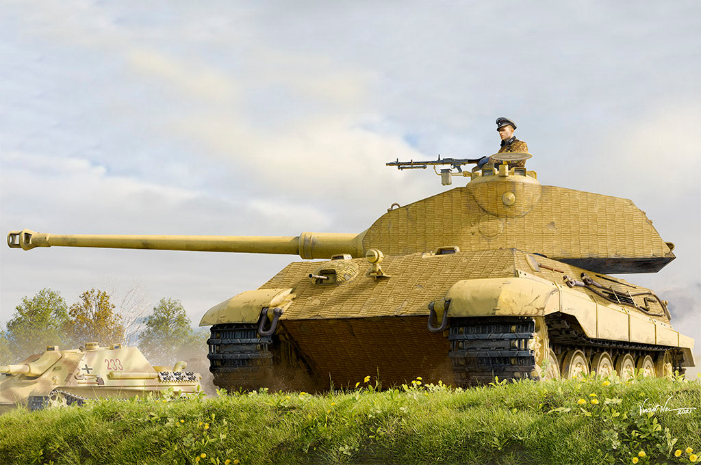 HobbyBoss 1/35 German Tiger II King Tiger Porsche Early Production Fgst.Nr.280009 84558 WWII Heavy Tank Plastic Model Kit NZ Stock