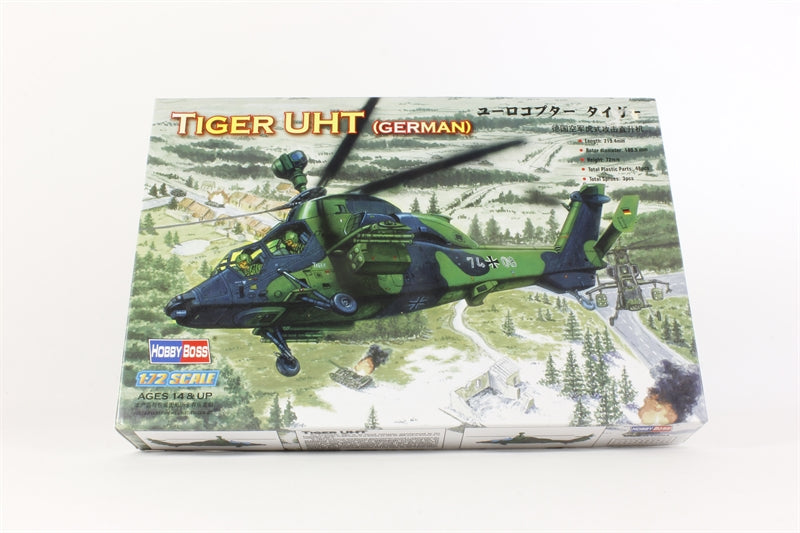 HobbyBoss 1/72 Tiger UHT German Attack Helicopter 87214 Model Kit NZ Stock