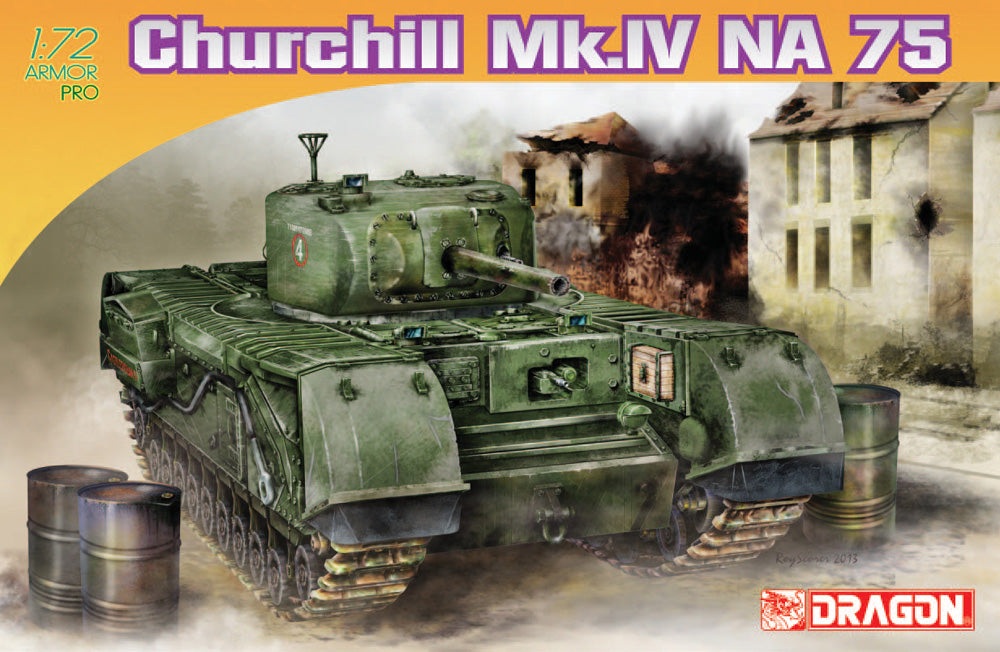 Dragon 1:72 scale Churchill Mk. IV NA 75 7507 scale model kit
