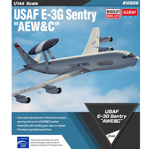 Academy 1:144 scale USAF E-3G Sentry "AEW&C" 12629 scale model kit