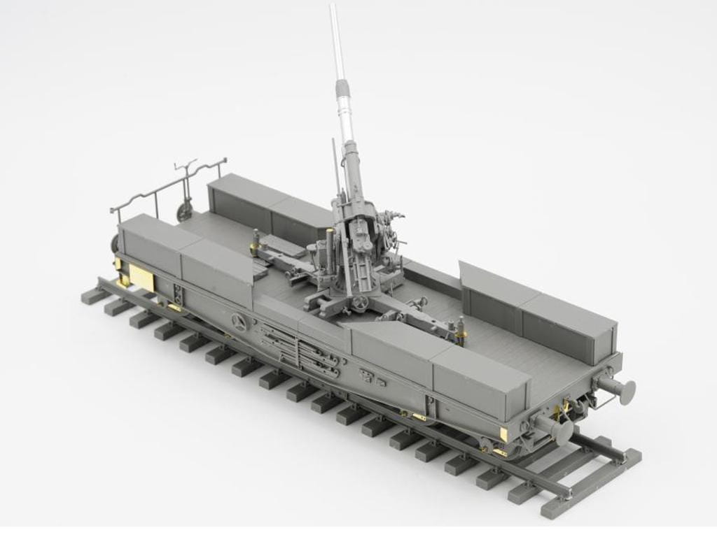 Border Model 1/35 Scale German 88mm Gun Flak 36 w/ SSys Wagon Plastic Model BT-044 NZ Stock