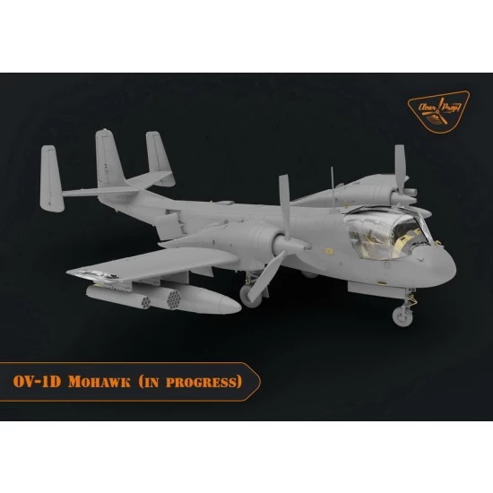 Clear Prop 1:72 scale Grumman OV-1 A/JOV-1A Mohawk (Advanced Kit) 72016 scale model kit