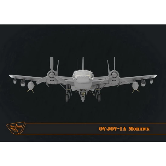 Clear Prop 1:72 scale Grumman OV-1 A/JOV-1A Mohawk (Advanced Kit) 72016 scale model kit