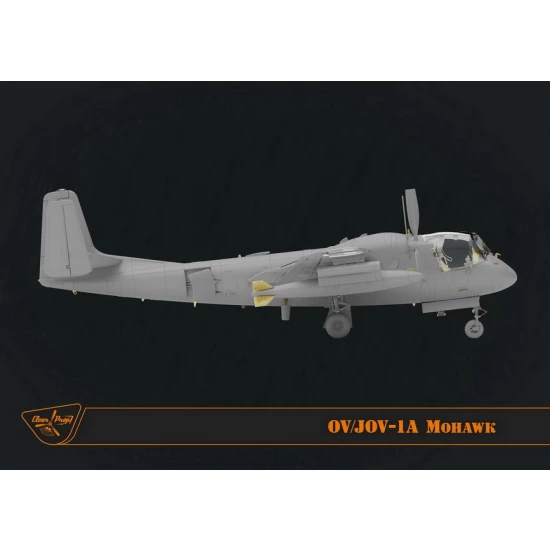 Clear Prop 1:72 scale Grumman OV-1 A/JOV-1A Mohawk (Advanced Kit) 72016 scale model kit