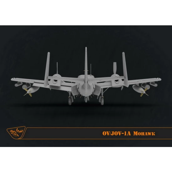 Clear Prop 1:72 scale Grumman OV-1 A/JOV-1A Mohawk (Advanced Kit) 72016 scale model kit