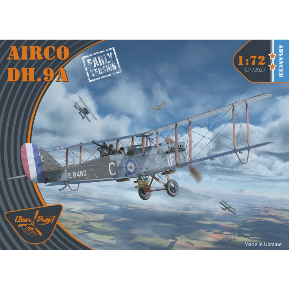 Clear Prop 1:72 scale Airco DH.9A Early Version (Advanced Kit) 72027 scale model kit