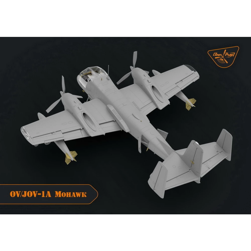 Clear Prop 1:72 scale Grumman OV-1 A/JOV-1A Mohawk (Advanced Kit) 72016 scale model kit