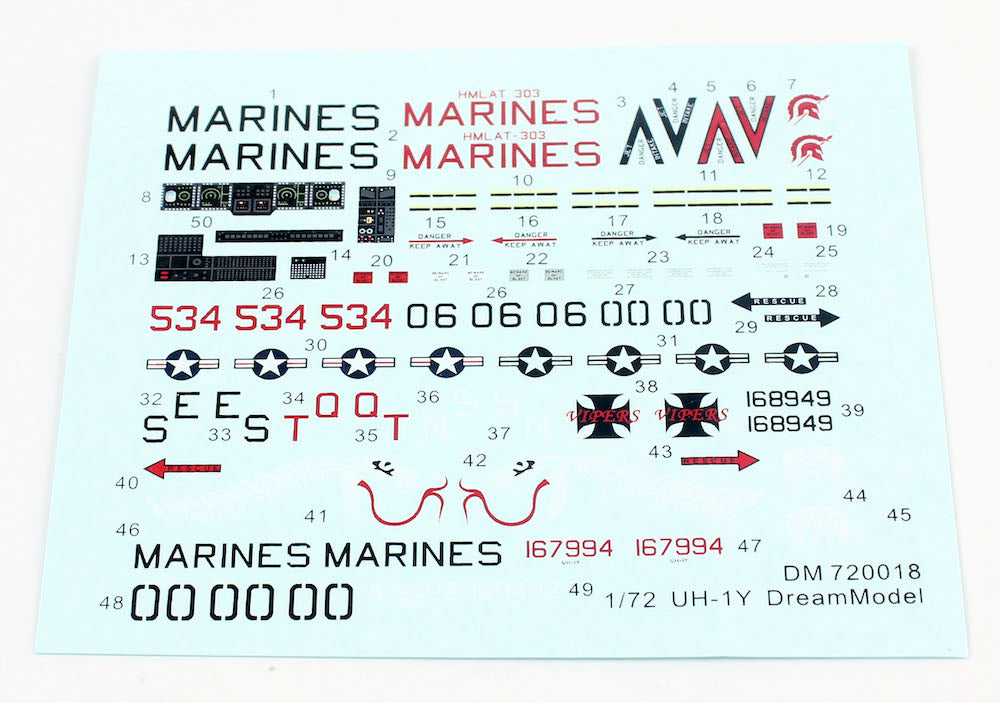 Dream Model 1/72 scale Bell UH-1Y 'Venom' U.S Marines DM720018 scale model kit