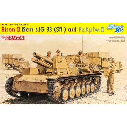 Dragon 1/35 Scale Bison II – 15 cm s.IG 33 (Sfl.) auf Pz.Kpfw. II Plastic Model 6440 NZ Stock