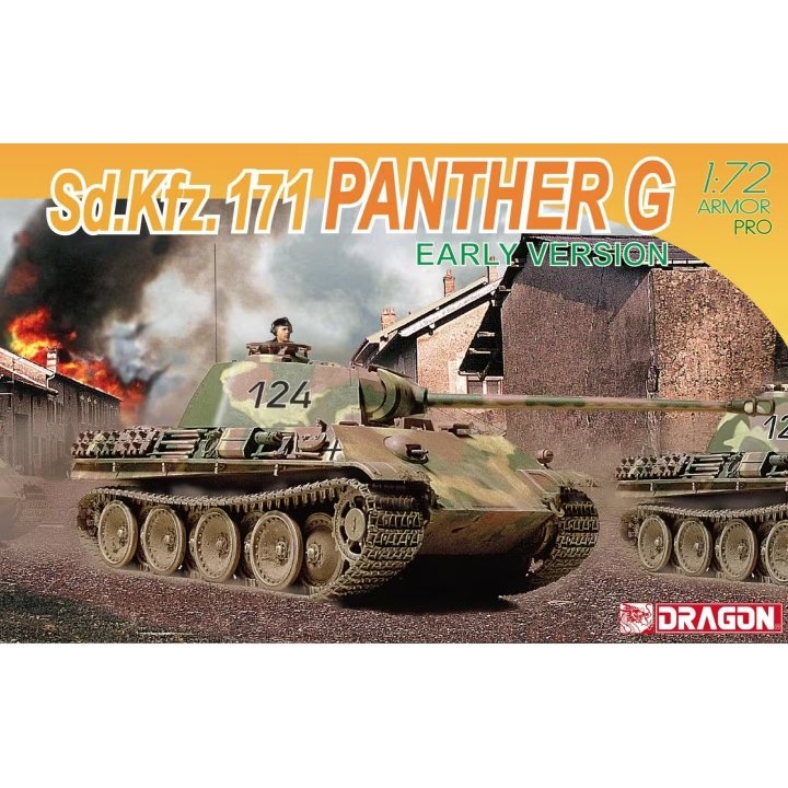 Dragon 1/72 Scale Sd.Kfz. 171 Panther G Early Version Plastic Model 7205 NZ Stock