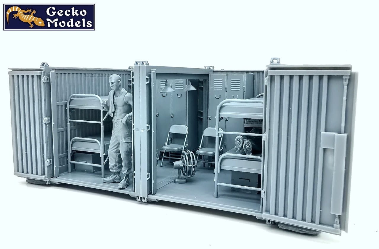 Gecko Models 1:35 scale US Army Base Temporary Dormitories In Vietnam War Era 35GM0116 plastic model kit