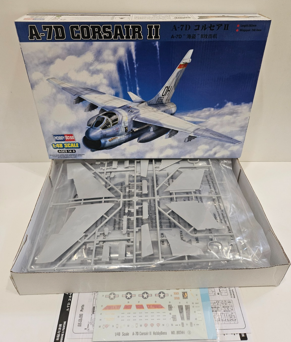 HobbyBoss 1/48 Scale A-7D Corsair II USAF Attack Aircraft 80344 Plastic Model Kit NZ Stock