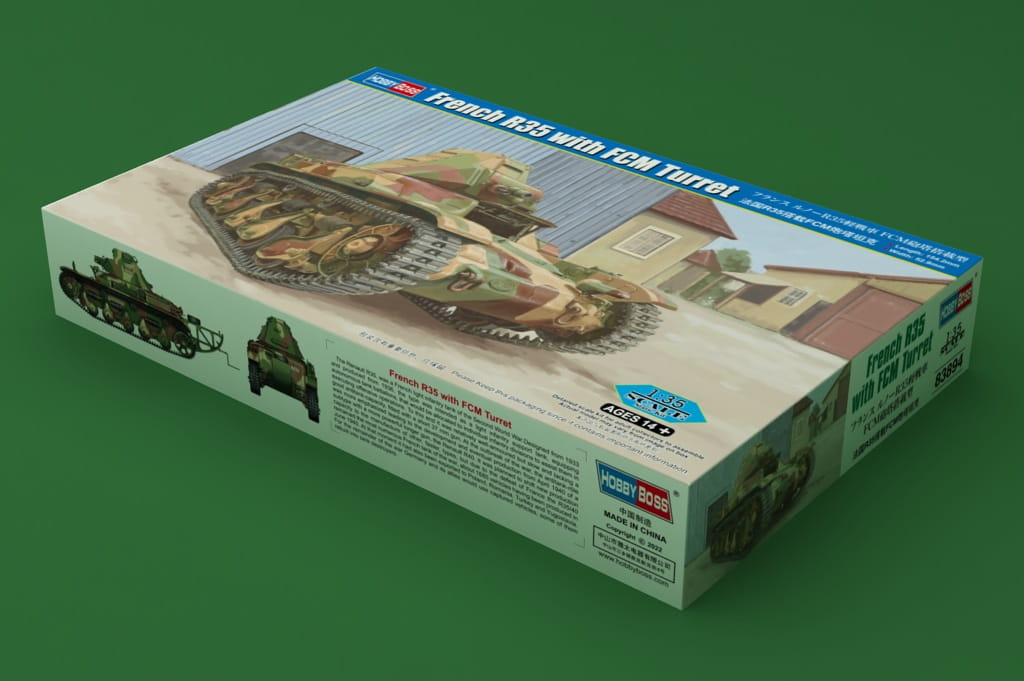 Hobby Boss 1:35 scale French R35 with FCM Turret 83894 scale model kit